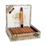 Caixa Arturo Fuente Double Chateau Fuente aberta com charutos e unidade em destaque