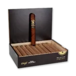 Caixa preta aberta com vinte charutos Davidoff Winston Churchill The Late Hour Toro