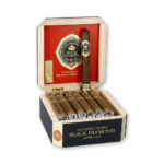 Diamond Crown Black Diamond Emerald — anilha preta e esmeralda com acabamento luxuoso