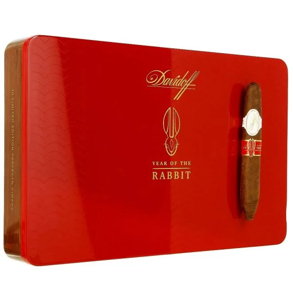 Charuto Davidoff Year of the Rabbit Perfecto com capa colorado — dominicano