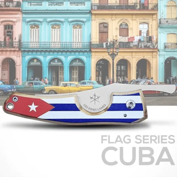 Cortador de charutos Les Fines Lames Le Petit com estampa da bandeira de Cuba