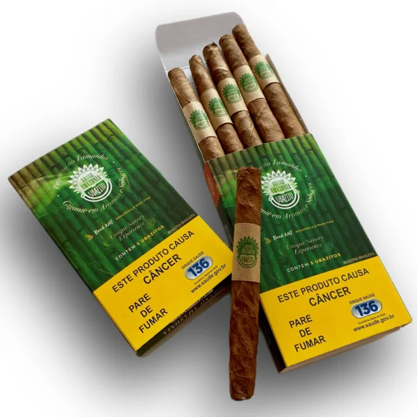 Charuto Grand Amazonia Ubazito Blend AMF Robusto com capa maduro — brasileiro