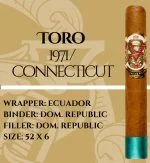 Charuto Valentino Siesto Toro, vista secundária — dominicano