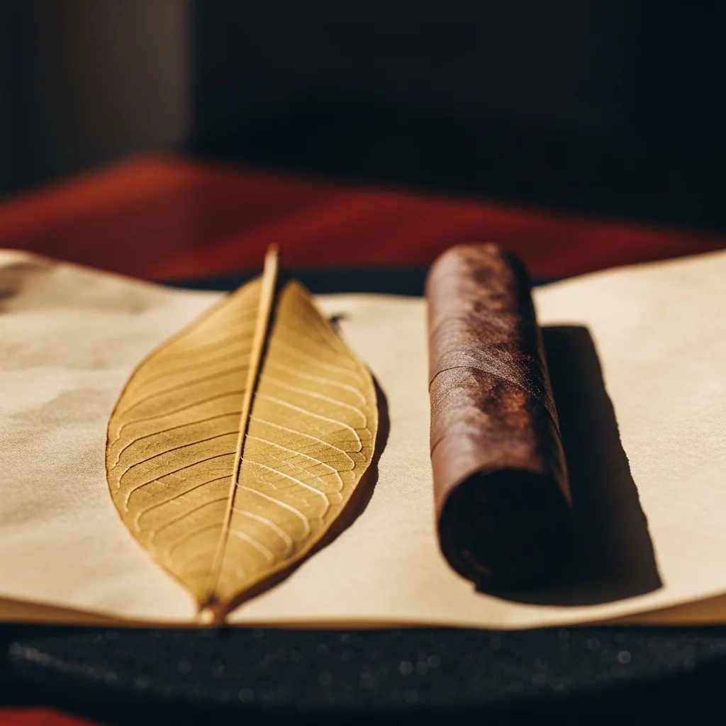Comparação visual entre uma capa Connecticut Shade dourada e uma Connecticut Broadleaf escura