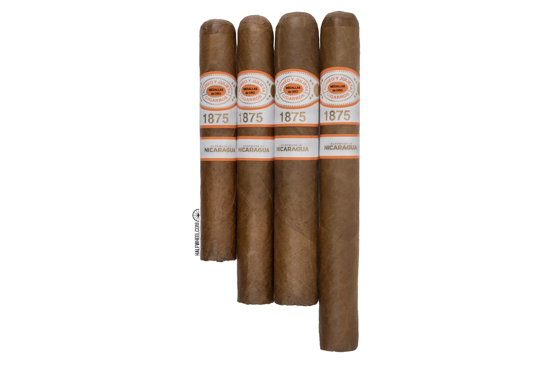 Variedade de capas de charutos — Natural, Colorado e Maduro lado a lado para comparação
