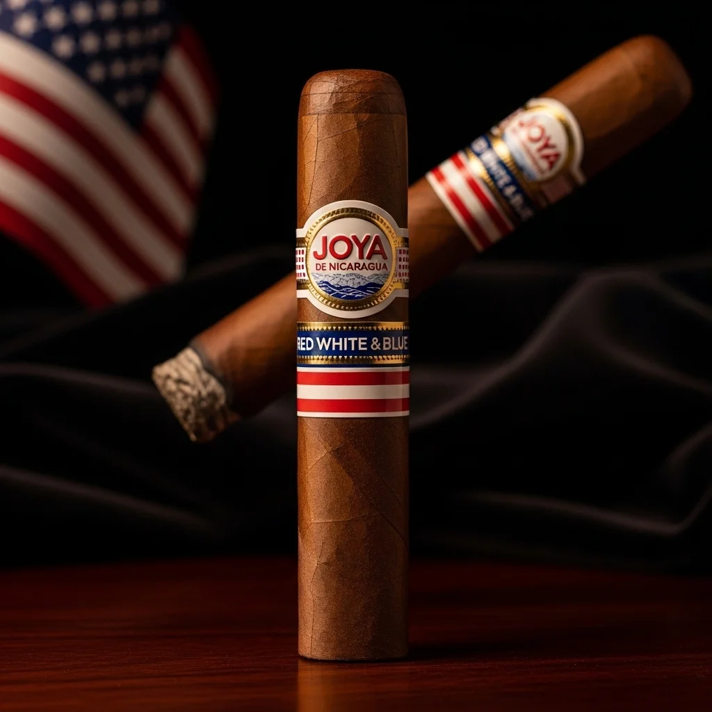 Joya de Nicaragua Red White and Blue — charuto comemorativo dos 250 anos dos Estados Unidos 2026