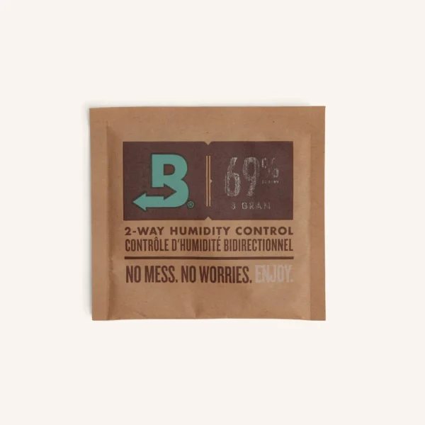 Sachê de controle de umidade Boveda 69% 8g para humidor pequeno