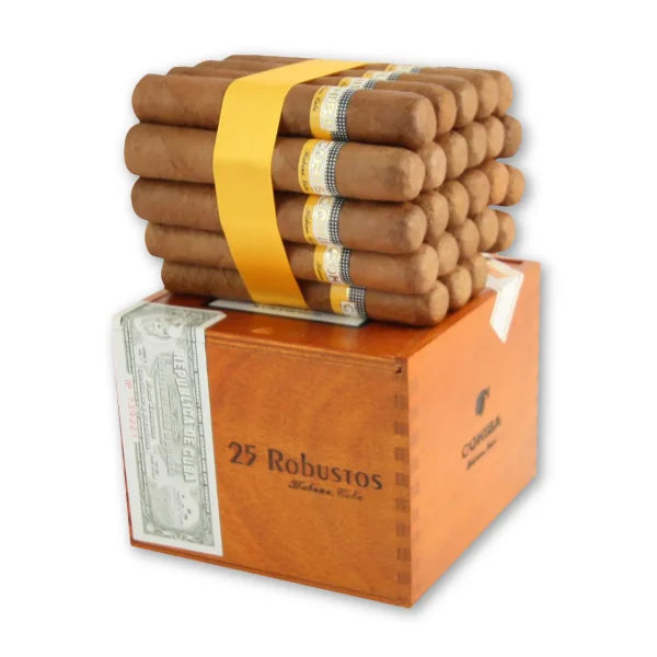 Charuto Cohiba Robustos com capa colorado — cubano