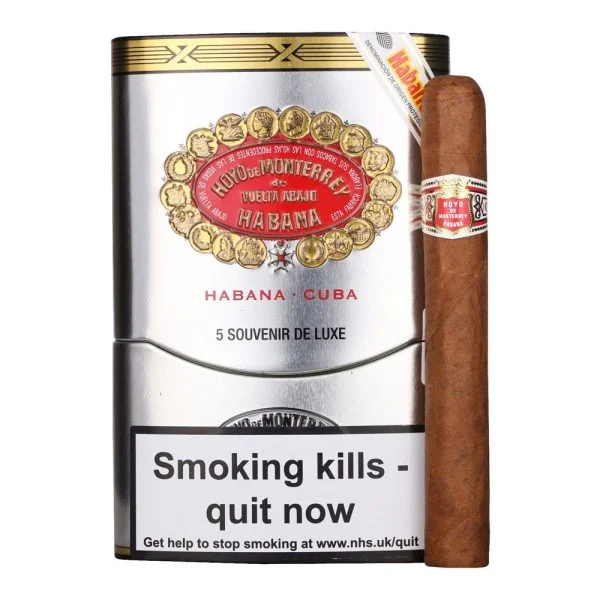 Charuto Hoyo de Monterrey Coronations Petit Corona com capa colorado — cubano