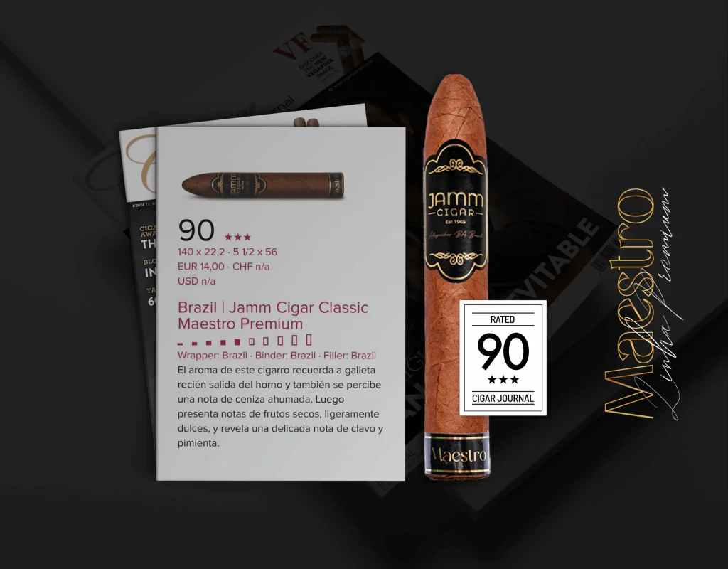Charuto JAMM Cigar Figurado — brasileiro