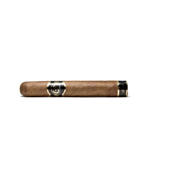 Charuto Leite & Alves Robusto com capa colorado, detalhe de construção — brasileiro