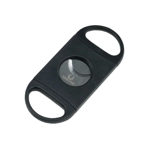 Vista lateral do cortador Nerone Basic lâmina dupla preto