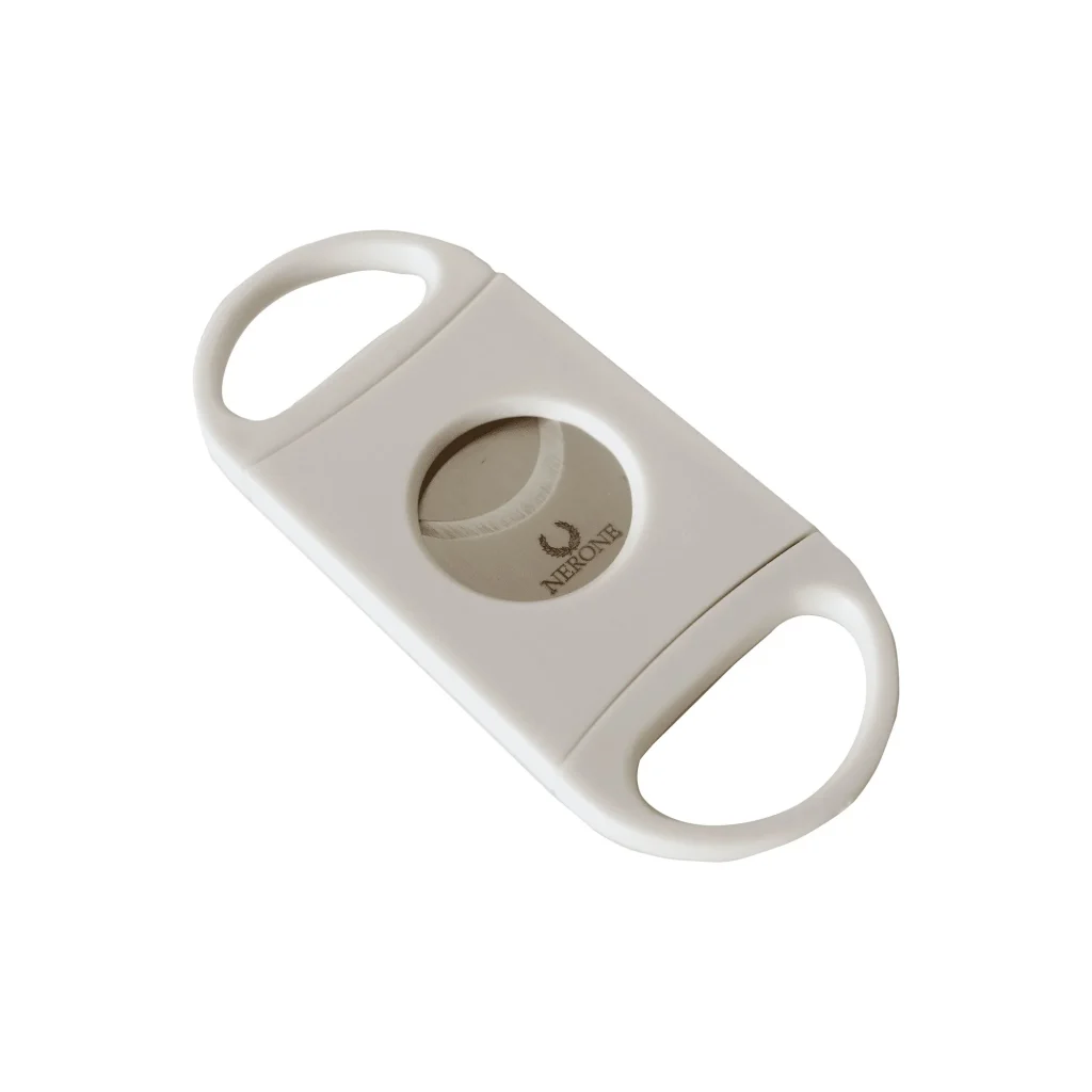 Cortador Nerone Basic branco aberto exibindo lâminas duplas