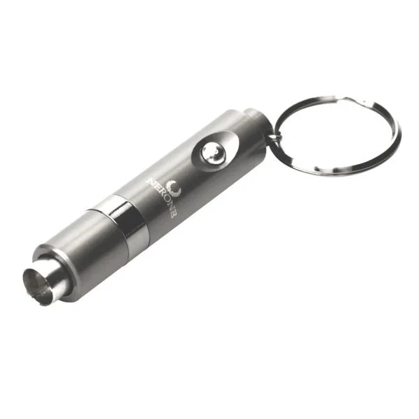 Furador Nerone Capsule Metal prata 7mm com cápsula protetora, detalhe