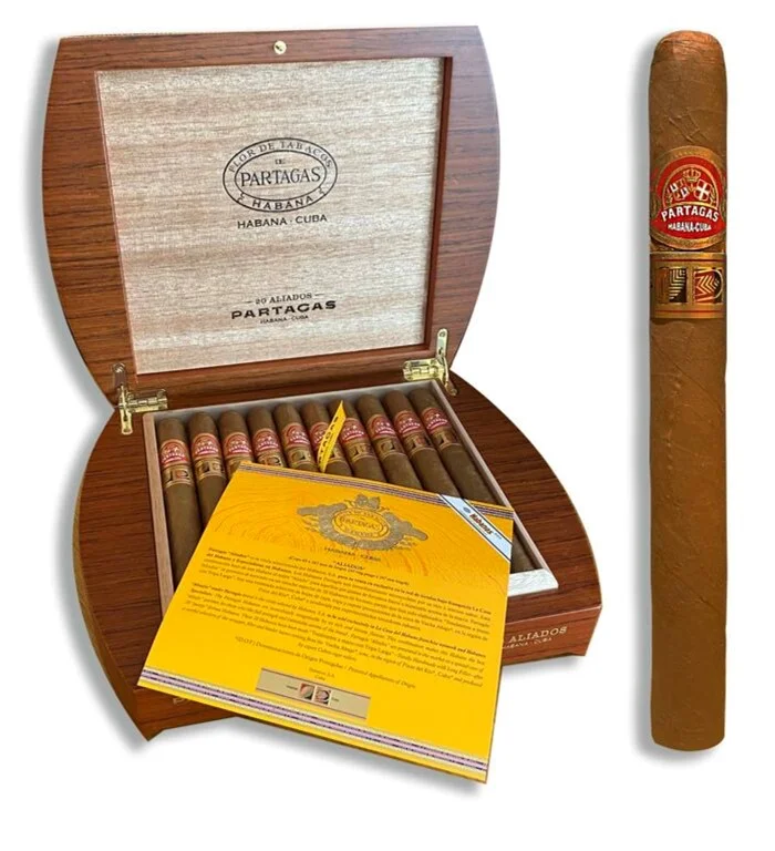 Charuto Partagas Lonsdale com capa colorado maduro, embalagem — cubano