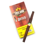 Charuto Toscano Antico Cheroot, embalagem — italiano