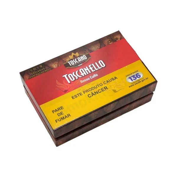 Charuto Toscano Toscanello - Rosso Caffé - Caixa com 20 Unidades