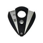 Cortador de charutos Xikar Xi2 em fibra de carbono preto, vista lateral