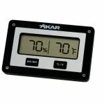 Higrômetro termômetro digital Xikar 833XI vista frontal com display