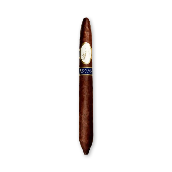 Charuto Davidoff Royal Release Salomones com capa Colorado e formato figurado pontudo