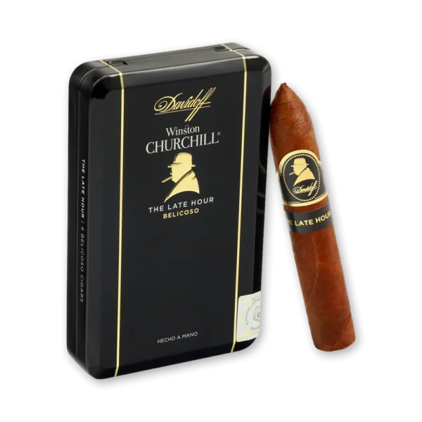 Charuto Davidoff Winston Churchill The Late Hour Belicoso – Petaca com 4 Charutos