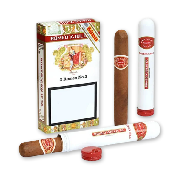 Charuto Romeo y Julieta Romeo No.3 Tubos - Petaca com 3 Charutos