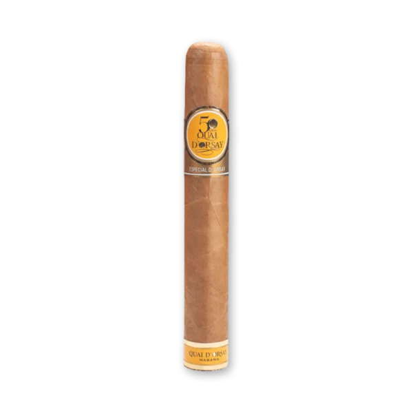 Charuto Quai d’Orsay Especial d’Orsay – Unidade — Robusto Extra (53x153mm), capa Cuban, origem Cuba. Foto 1 de 2: vista geral