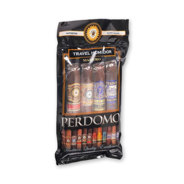 Perdomo Travel Humidor Assorted Maduro – Kit 4 Charutos, capa Nicaraguan Maduro (Cuban-seed). Foto 1 de 1: vista geral