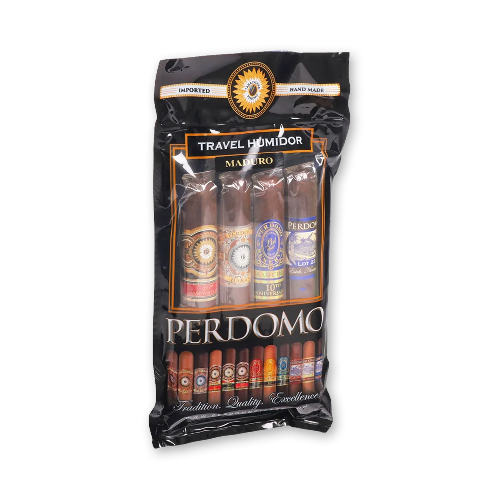 001 Perdomo Travel Humidor Assorted Maduro - Kit 4 Charutos - Imagem 1