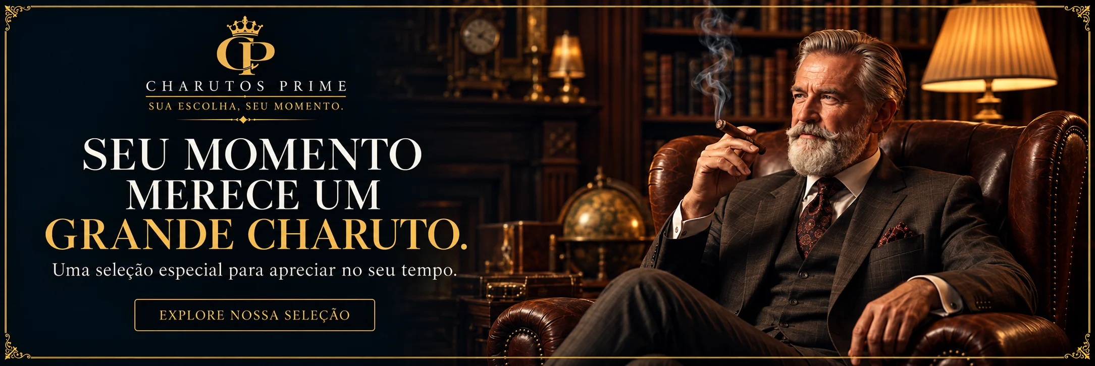 Seu momento merece um grande charuto. Uma seleção especial para apreciar no seu tempo. Explore nossa seleção.